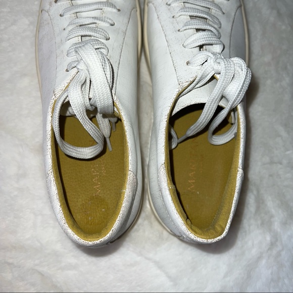 NEW Maritan Verona Distressed Leather Sneakers Mens Size 10 Made in Italy - Picture 5 of 7